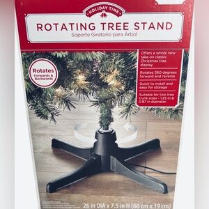 Holiday Time Rotating Christmas Tree Stand